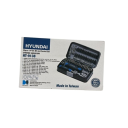 سری بکس و پیچ گوشتی هیوندای مدل 9138 مجموعه 38 عددی