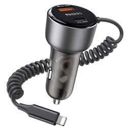 شارژر فندکی فست یسیدو مدل Y57 50W PD+ QC3.0