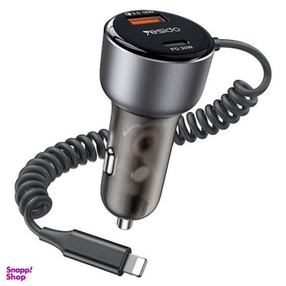 شارژر فندکی فست یسیدو مدل Y57 50W PD+ QC3.0