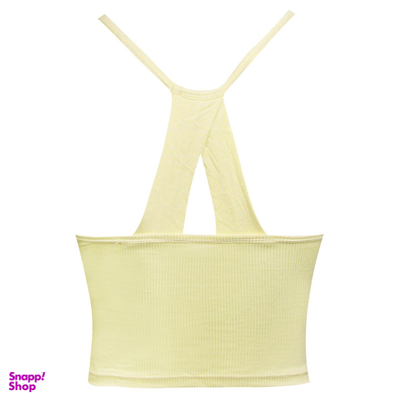 کراپ تاپ زنانه ماییلدا مدل پد ثابت کد 5258-241 رنگ لیمویی