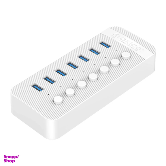 هاب 7 پورت USB3.0 اوریکو مدل کلید دار CT2U3-7AB آداپتور دار