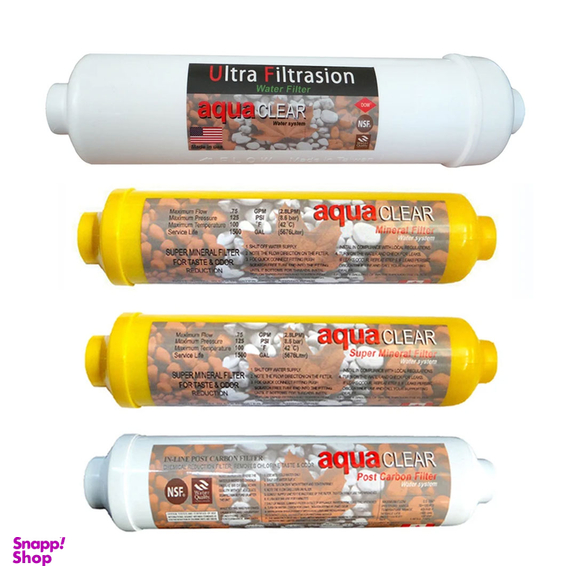 فیلتر دستگاه تصفیه کننده آب آکوآ کلر مدل KFC-F4 مجموعه 4 عددی