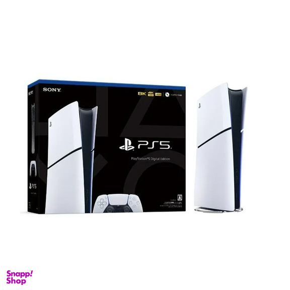 کنسول بازی سونی مدل PlayStation 5 Slim Digital Edition ظرفیت 1 ترابایت ریجن 2016B اروپا به همراه دسته اضافی و پایه شارژر