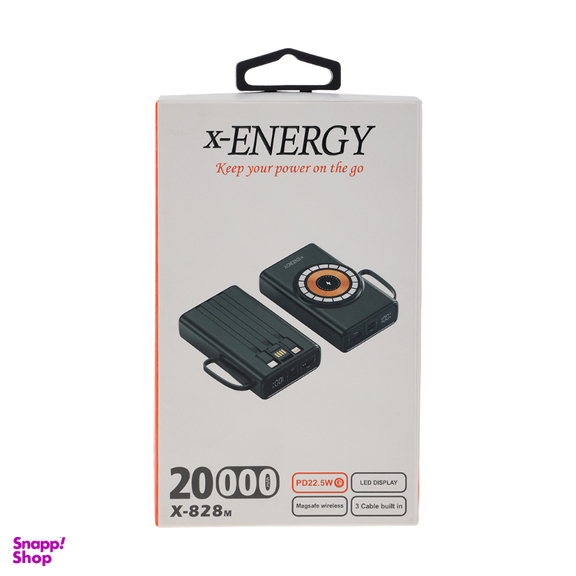 پاوربانک ایکس-انرژی مدل X-828M 22.5W ظرفیت 20000 میلی آمپر ساعت