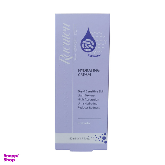 کرم آبرسان راکوتن مدل Prebiotic مناسب پوست های خشک و حساس حجم 50 میلی لیتر