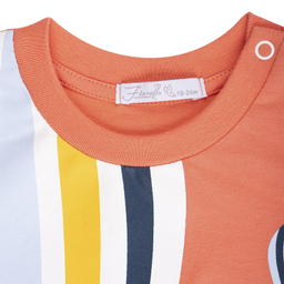 ست تیشرت و شلوارک پسرانه فیورلا مدل بالن رنگین کمان کد 25038