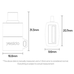 تبدیل OTG Type-C یسیدو مدل GS31