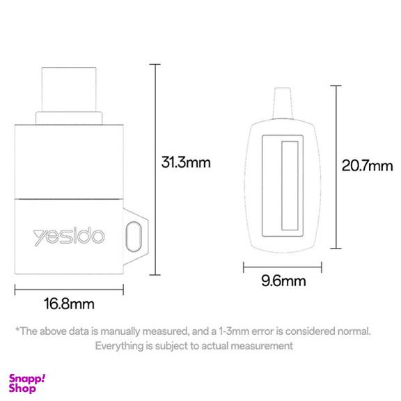 تبدیل OTG Type-C یسیدو مدل GS31