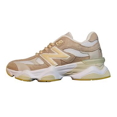کتانی زنانه طرح New Balance مدل 9060 رنگ کرم