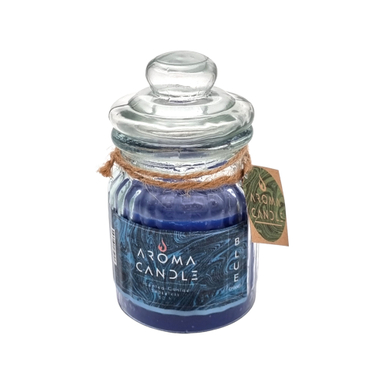 شمع معطر آروما کندل رایحه ادکلن Blue Chanel وزن 400 گرم