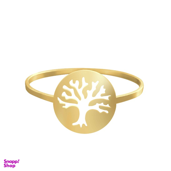 انگشتر طلا 18 عیار زنانه شمیم گلد گالری کد AA 2 طرح درخت زندگی