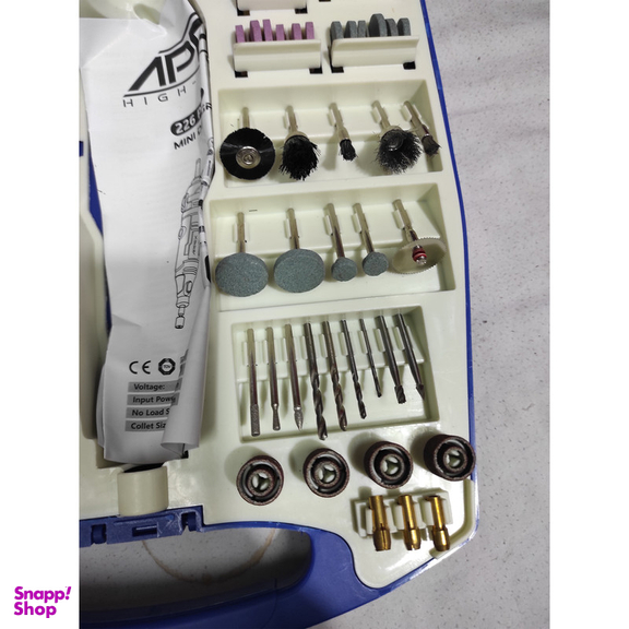 فرز مینیاتوری اپکس مدل SMT-APPEX-MINI DIE GRINDER KIT-226PCS-APX3226 مجموعه 226 عددی