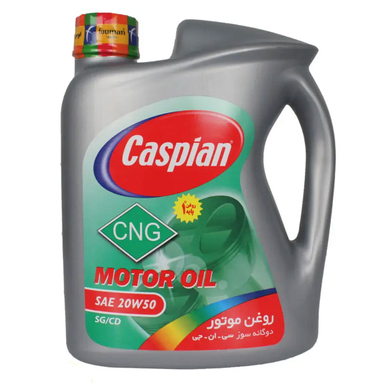 روغن موتور کاسپین مدل SG/CD 20W50 CNG حجم 4 لیتر