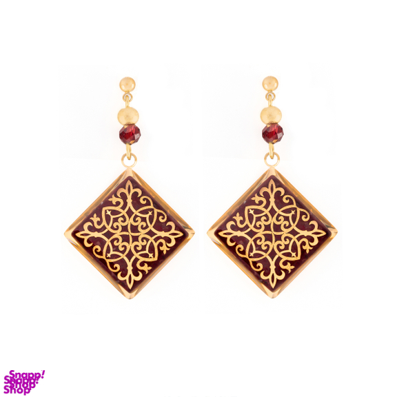 گوشواره زنانه الون مدل ترنج