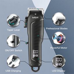 ماشین اصلاح سر و صورت حرفه ای وی جی آر مدل V-683