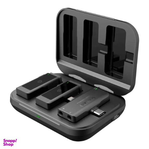 میکروفون بی سیم یقه ای پاورولوجی مدل Lavalier Duo PWMIC2