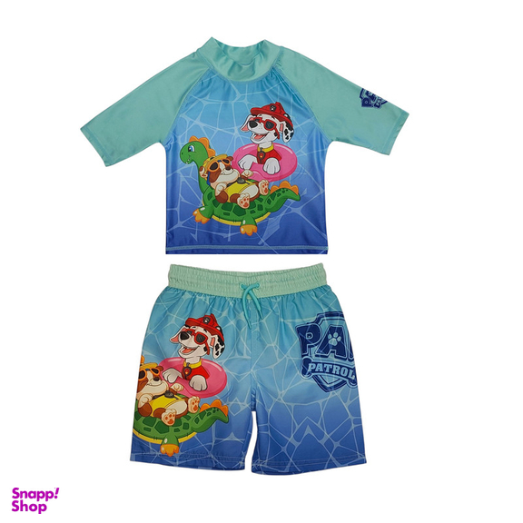 مایو پسرانه پاو پاترول مدل 6418 رنگ آبی