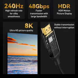 کابل HDMI 2.1 یسیدو مدل 8K طول 1.8 متر