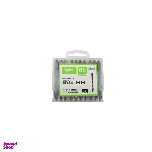 سری پیچ گوشتی یک سر چهار سو ولف کد 2.5-202 بسته 20 عددی