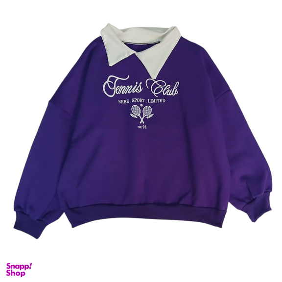 دورس یقه شکاری زنانه مدل TENNIS کد 8 رنگ آبی تیره