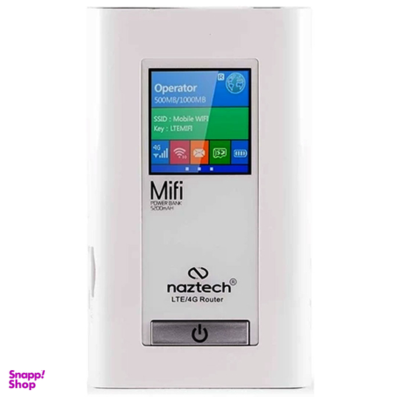 مودم روتر 4G دو سیم کارت و پاور بانک نزتک (Naztech) مدل NZT 99C