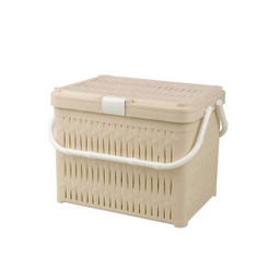 سبد پیک نیک لیمون مدل بامبو درب دار کوتاه کد LP96