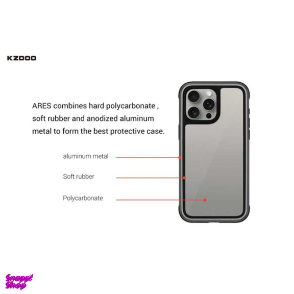 قاب گوشی موبایل کی -زد دو مدل ARES مناسب اپل iPhone 16 Pro