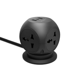 چندراهی برق گرین لاین مدل Green Lion Multi-Port Desk Universal Socket - Black
