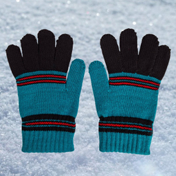 دستکش بافت بچگانه کد 03 طرح دو رنگ