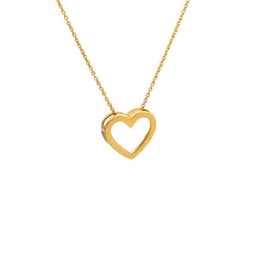 گردنبند طلا 18 عیار زنانه سی دا مهر مدل قلب فانتزی