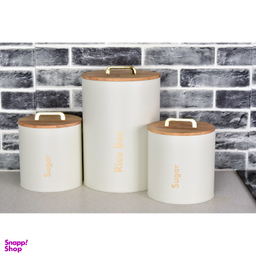 سرویس آشپزخانه 4 پارچه یونیک مدل درب چوبی دسته T کد 803