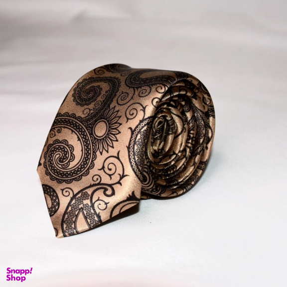 ست کراوات و دستمال جیب مردانه آیکت مدل بته جقه محو