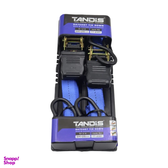 تسمه باربند جغجغه ای خودرو تندیس مدل YP-TT-2352/5M*25mm طول 5 متر مجموعه 2 عددی