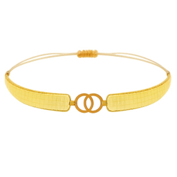 دستبند طلا 18 عیار زنانه مدل میوکی