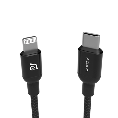 کابل تبدیل Type-C به Lightning آدام المنتس مدل PeAk II C300B طول 3 متر