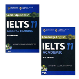 کتاب Cambridge IELTS 11 Academic_General اثر جمعی از نویسندگان انتشارات زبان مهر مجموعه 2 جلدی