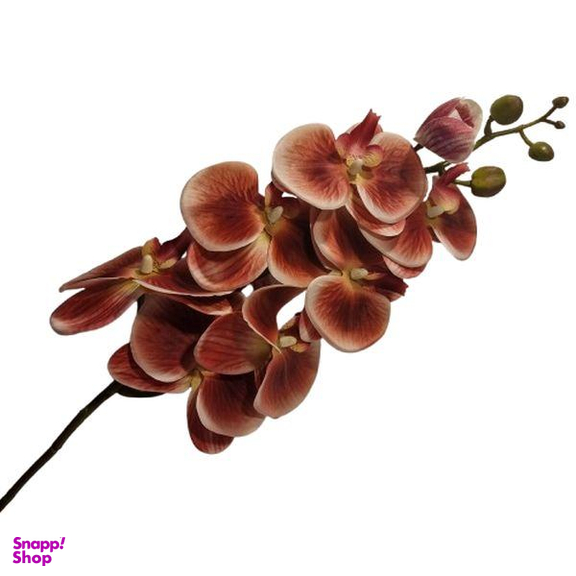 گل مصنوعی ارکیده کد 11053 رنگ زرشکی