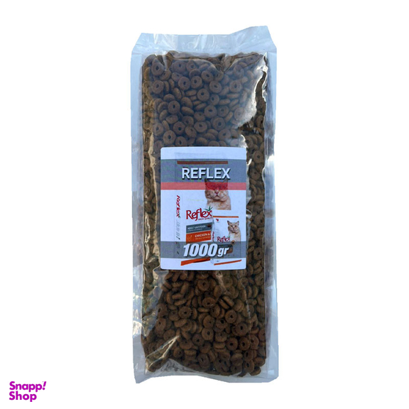 غذای خشک گربه رفلکس طعم مرغ و برنج وزن 1 کیلوگرم