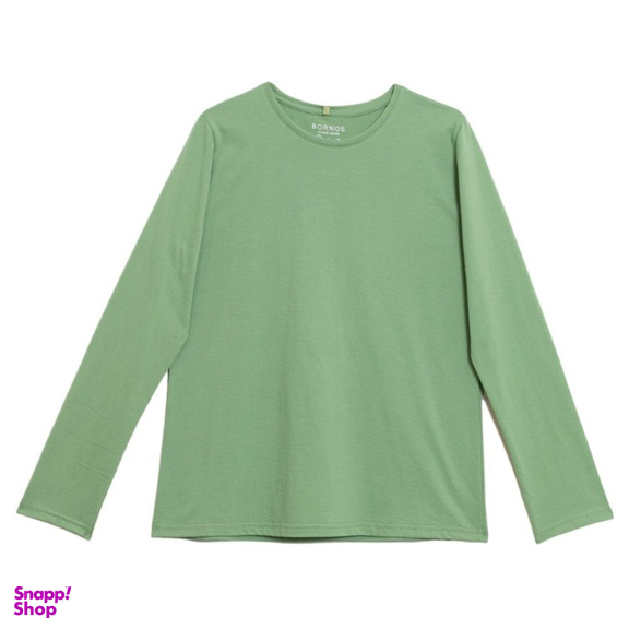 بلوز زنانه برنس مدل سلینا رنگ سبز روشن