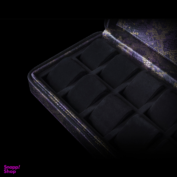 جعبه ساعت 10 خانه زیپ دار چرم کد TW-2565