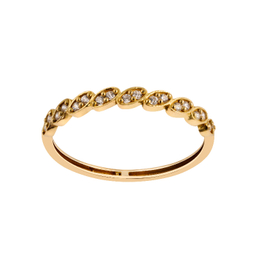 انگشتر طلا 18 عیار زنانه جواهری سون کد 3214