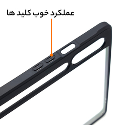 کاور تبلت سامورایی مدل BLACK-BUMPER مناسب برای سامسونگ Galaxy Tab S9 Plus / S9 FE Plus / X810 / X816B / X818U