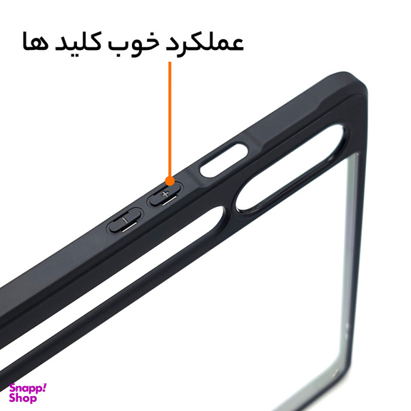 کاور تبلت سامورایی مدل BLACK-BUMPER مناسب برای سامسونگ Galaxy Tab S9 Plus / S9 FE Plus / X810 / X816B / X818U