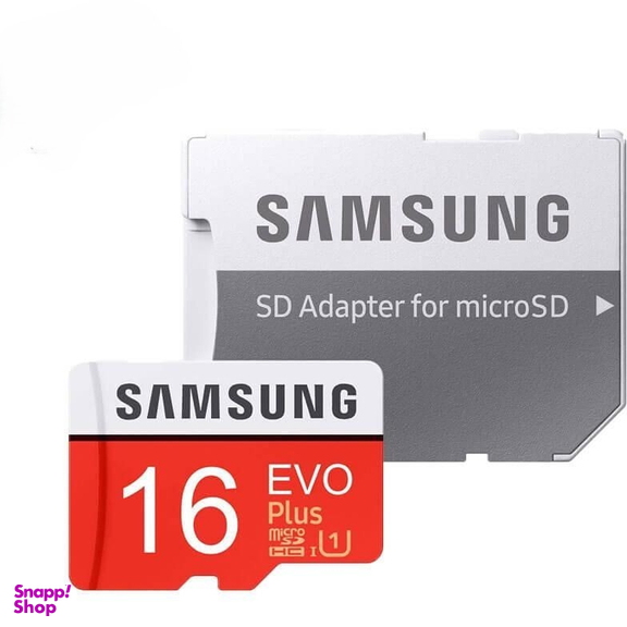 کارت حافظه microSDXC سامسونگ مدل Evo Plus کلاس 10 استاندارد UHS-I U1 سرعت 80MBps همراه با آداپتور SD ظرفیت 16 گیگابایت