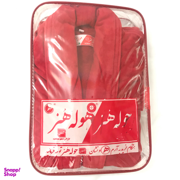 حوله پالتویی حوله هنر مدل تن پوش طرح ساده کد 02 سایز 125 سانتی‌متر