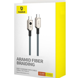 کابل دیتا 100 وات Type-C بیسوس مدل Unbreakable Series طول 2 متر
