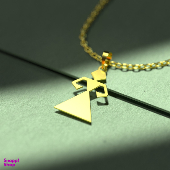 گردنبند طلا 18 عیار زنانه مدوپد مدل آدمک کد F3-1-1259