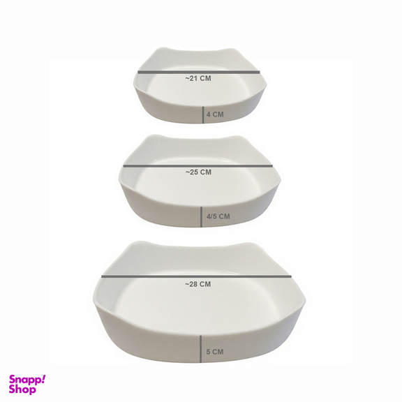 ظرف پخت گلدن اپال مدل کارین مجموعه 3 عددی