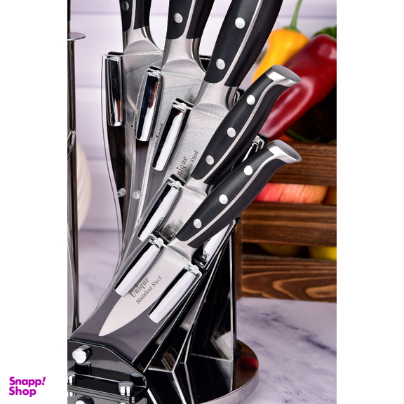 سرویس چاقو آشپزخانه 8 پارچه یونیک طرح 1 کد 5500