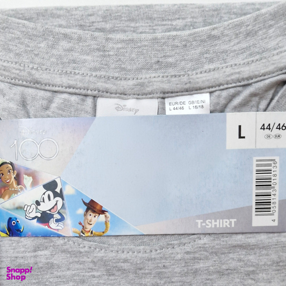 تیشرت زنانه دیزنی مدل میکی موس رنگ طوسی